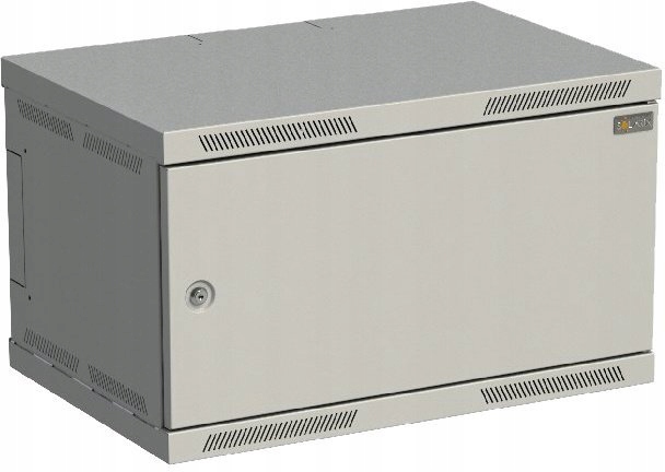 Rozvádzač nástenný Sensa 6U 400mm, dvere plech, Ral 7035, SENSA-6U-64-21…