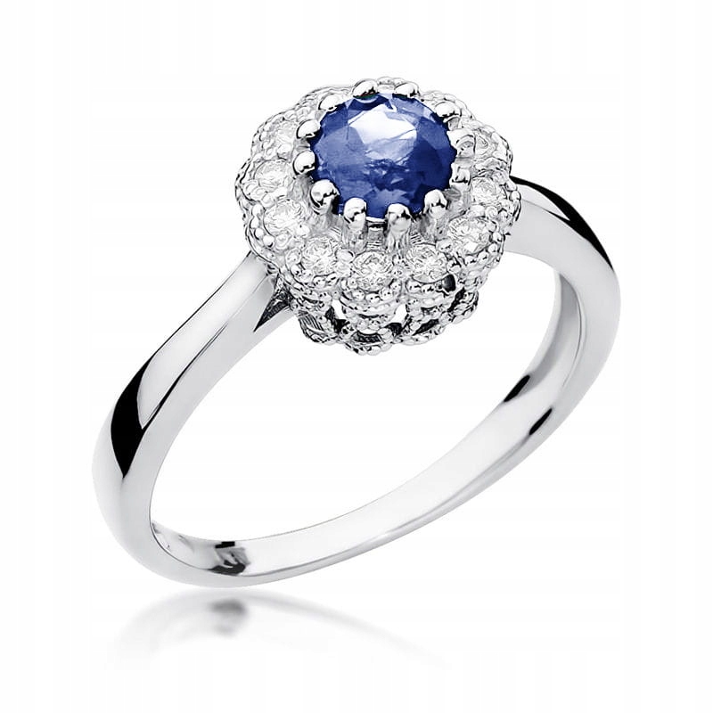 Prstýnek z bílého zlata s tanzanitem r20
