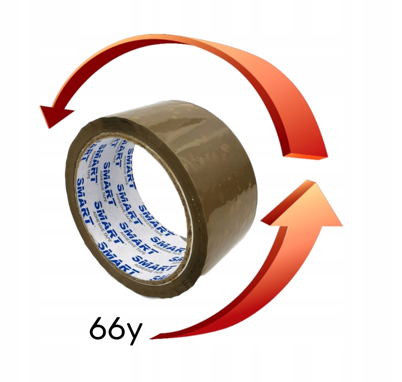 TAŚMA PAKOWA 48/66y KLEJĄCA BRĄZOWA SMART 48x66 EAN (GTIN) 5907618338615