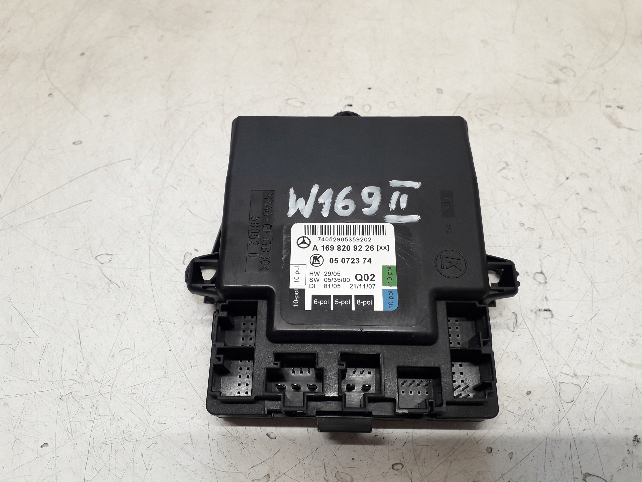 MERCEDES A W169 04-12 MODUŁ STEROWNIK DRZWI PRAWY TYŁ A1698209226