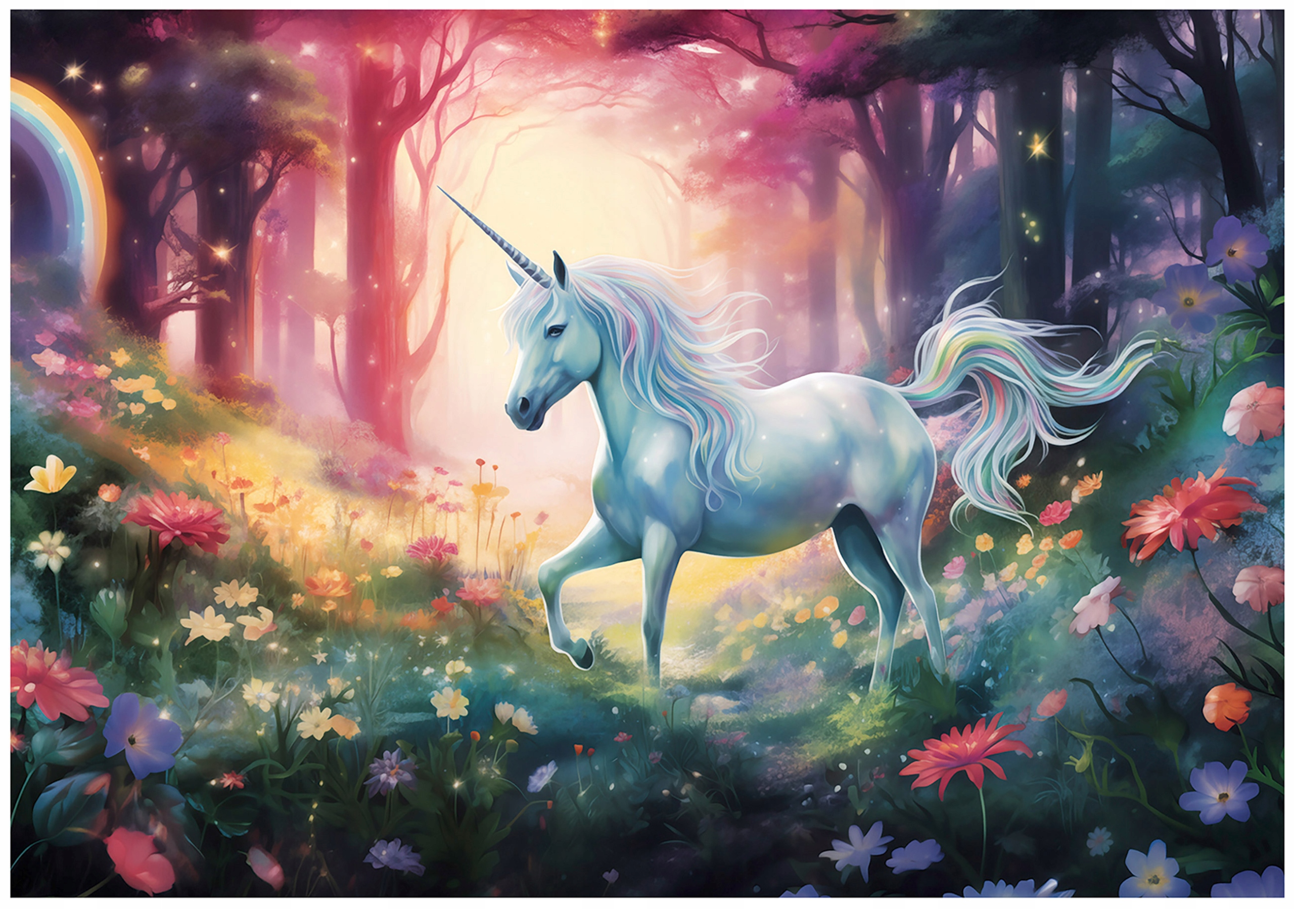 Vinylová Fototapeta Na Flizeline Pre Deti Dievčatá Jednorožec 312x219