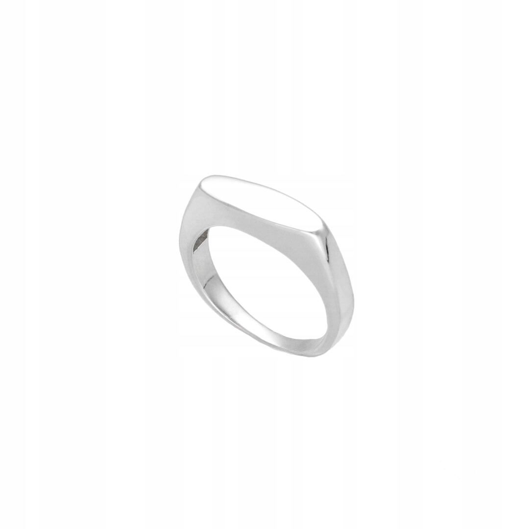 Signet hladký stříbro rhodiované vel. 25