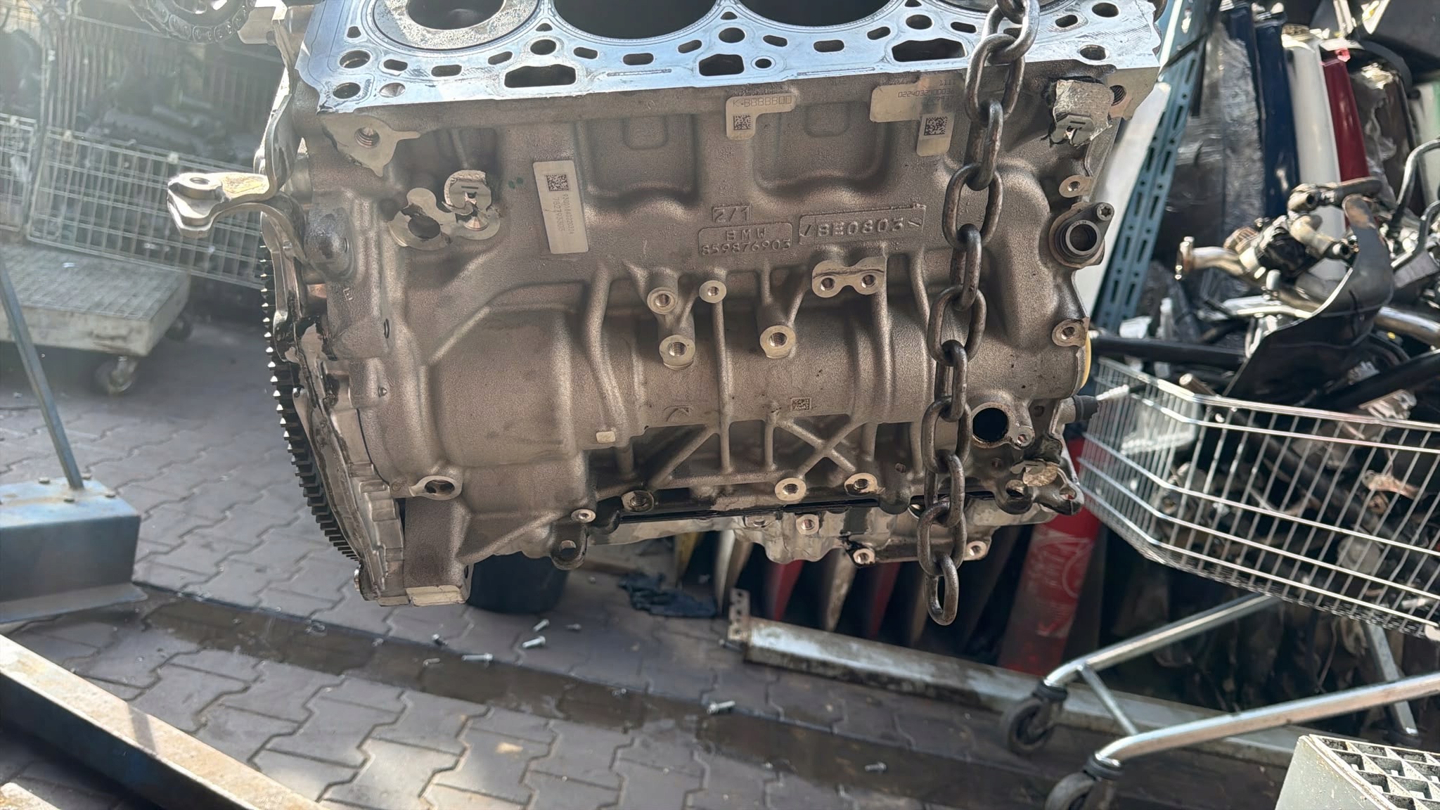 engine BLOK DOL BMW B47D20B 10TYS KM 2024R