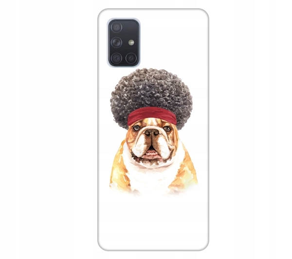 

Etui wzory do Samsung Galaxy A71 Bulldog afro pies