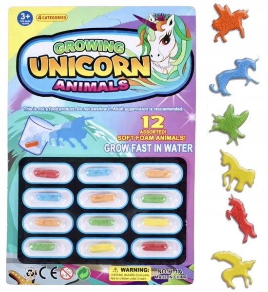 JEDNOROŻCE MAGICZNE KAPSUŁKI ROSNĄCE W WODZIE