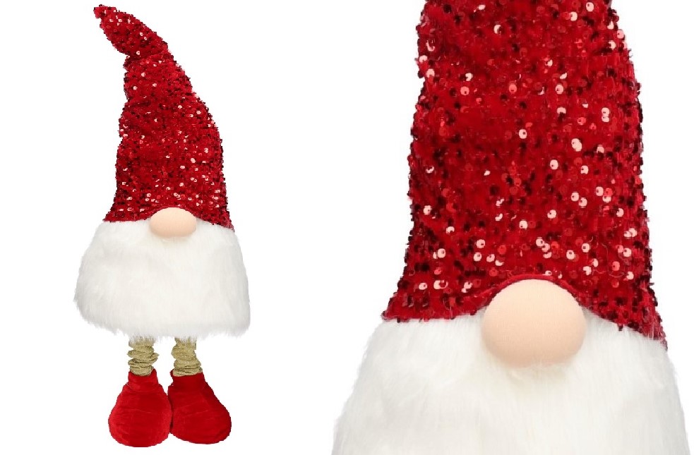 

Skrzat Krasnal Mikołaj Świąteczny Duży 100 CM