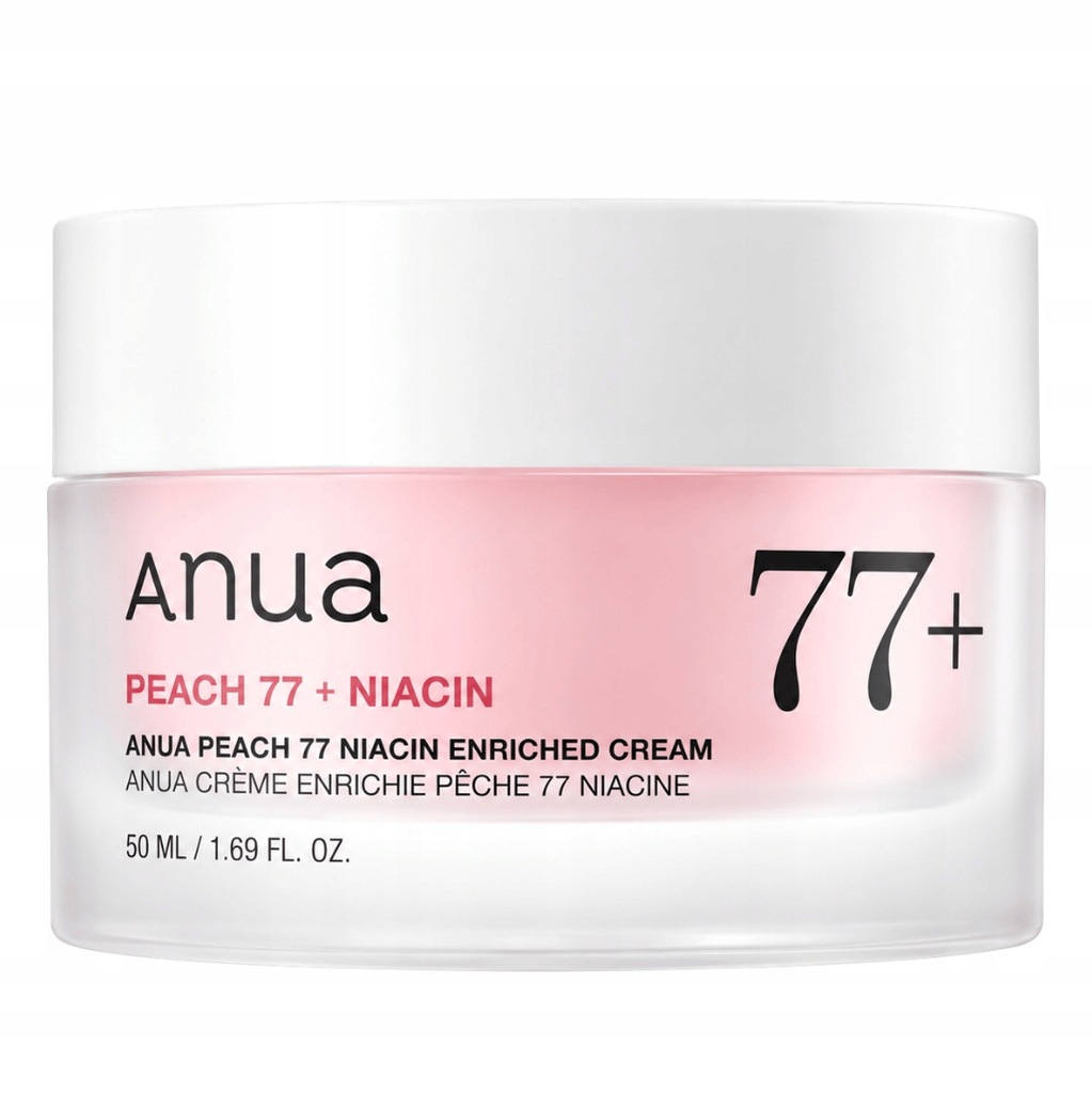 Anua Peach 77 Niacin Hydratační a rozjasňující krém na obličej, 50 ml