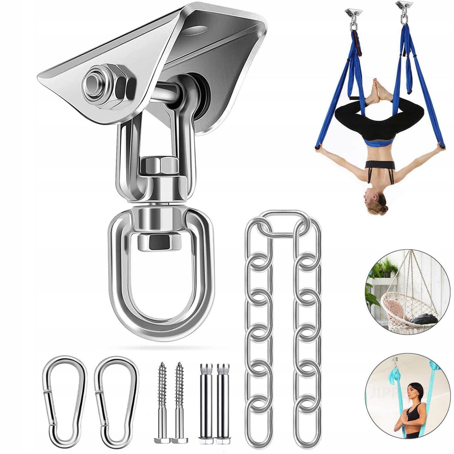 HAK SUFITOWY, FOTEL WISZĄCY, SPRĘŻYNA WAHADŁOWA