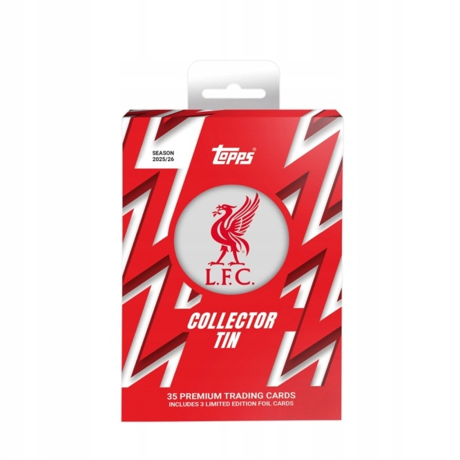 2025-26 Liverpool Collector Tin (Gwarantowane 2 karty Numerowane)