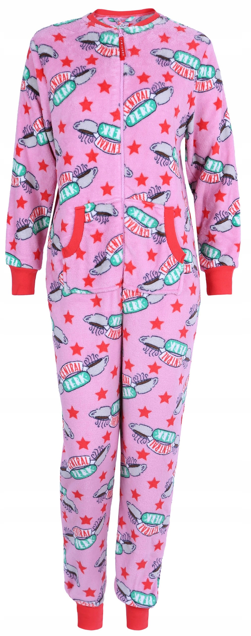 

Różowa piżama jednoczęściowa Przyjaciele Xxs