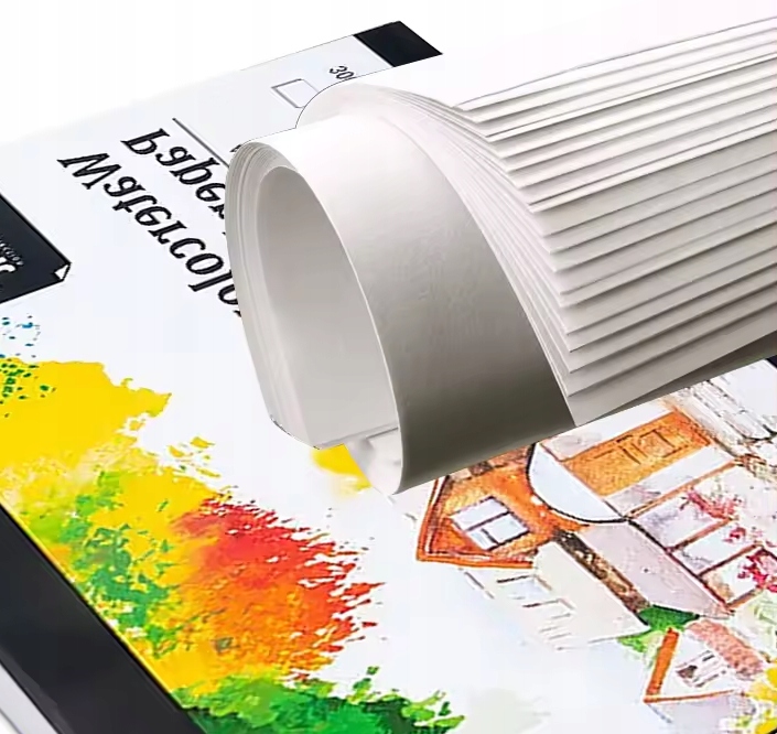 PAPIER DO AKWARELI BLOK AKWARELOWY A4 25 arkuszy SZKICOWNIK NA SPIRALI Kod producenta 8719987402791