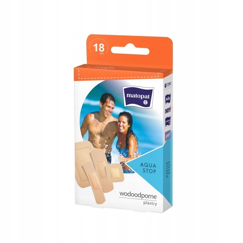 

Aqua Stop Zestaw plastrów Matopat 18szt.