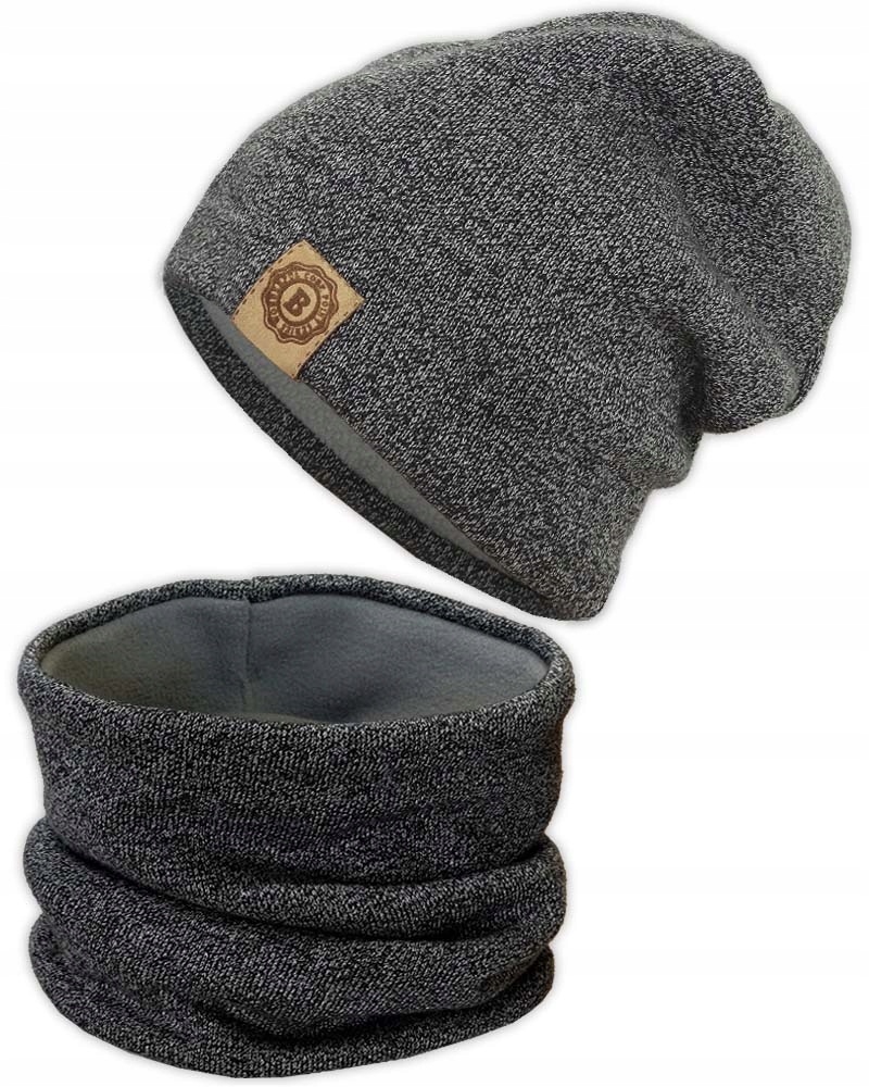 

Czapka Komin tuba Ciepł komplet zimowy Polar 52-56