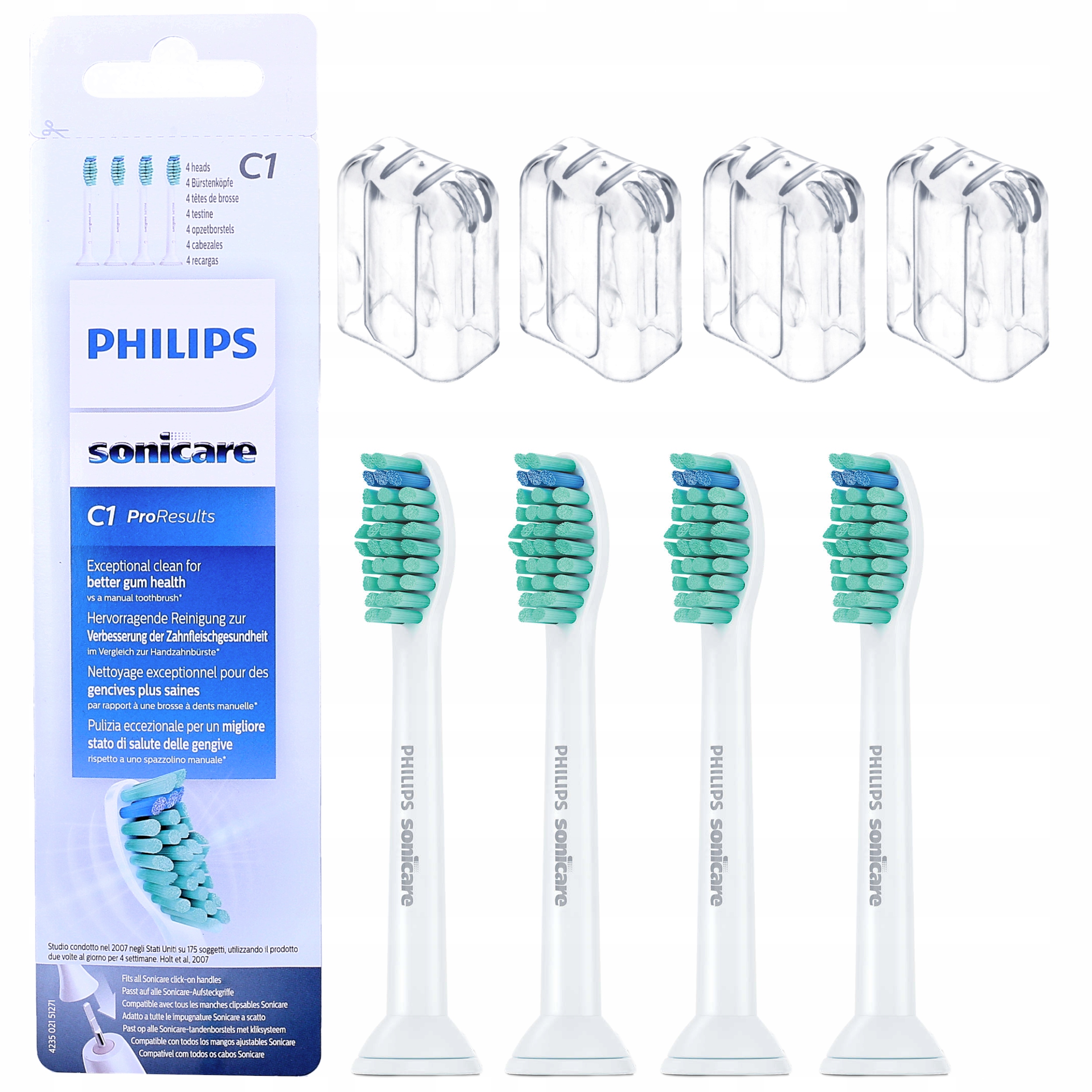 

Oryginalne Końcówki Philips Sonicare Proresults 4x