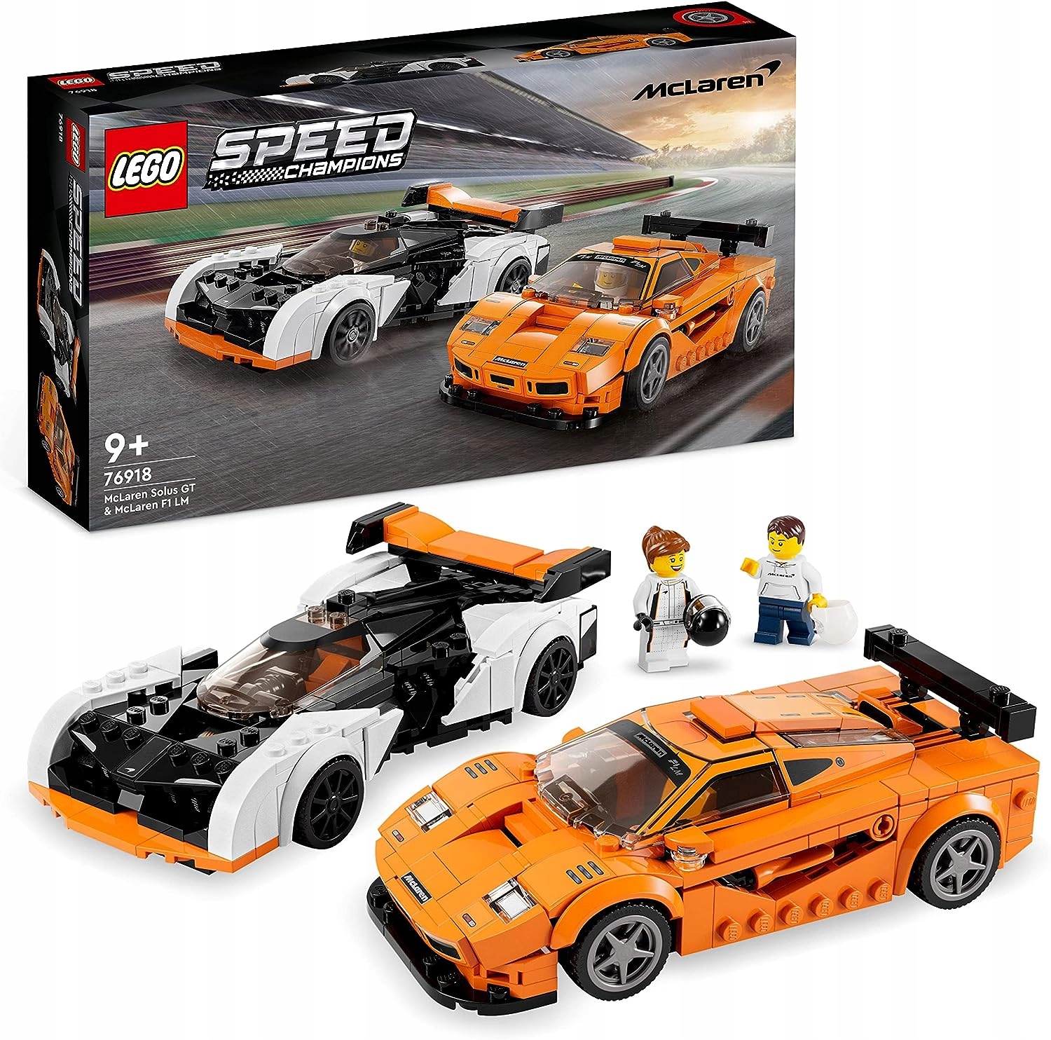 Lego 76918 Speed Champions McLaren Solus Gt a F1 LM – Sada 2 autíček