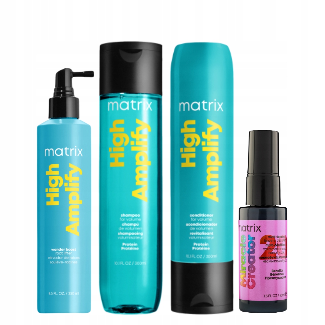 Matrix Limitowany Zestaw High Amplify: szampon, odżywka, Wonder Boost spray