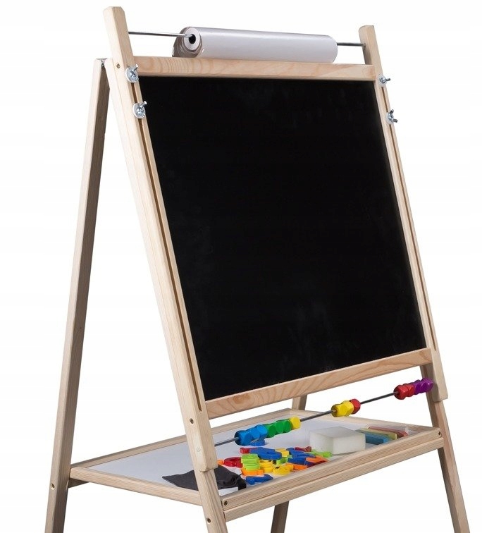 REGULOWANA TABLICA MAGNETYCZNA KREDOWA 6w1 PAPIER Wysokość produktu 159 cm