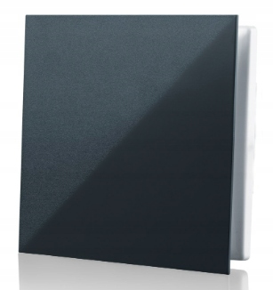 

Kratka wentylacyjna z wymiennym panelem czarna