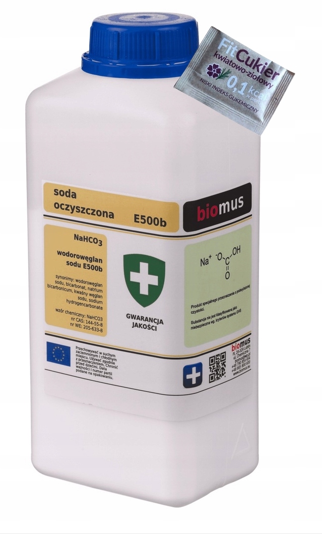 

Biomus Soda Oczyszczona Wodorowęglan Sodu 1KG