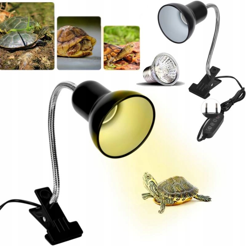 Levně Topná Lampa Pro Plazy Clamp Long Světlo Uva/uvb Pro Plazy