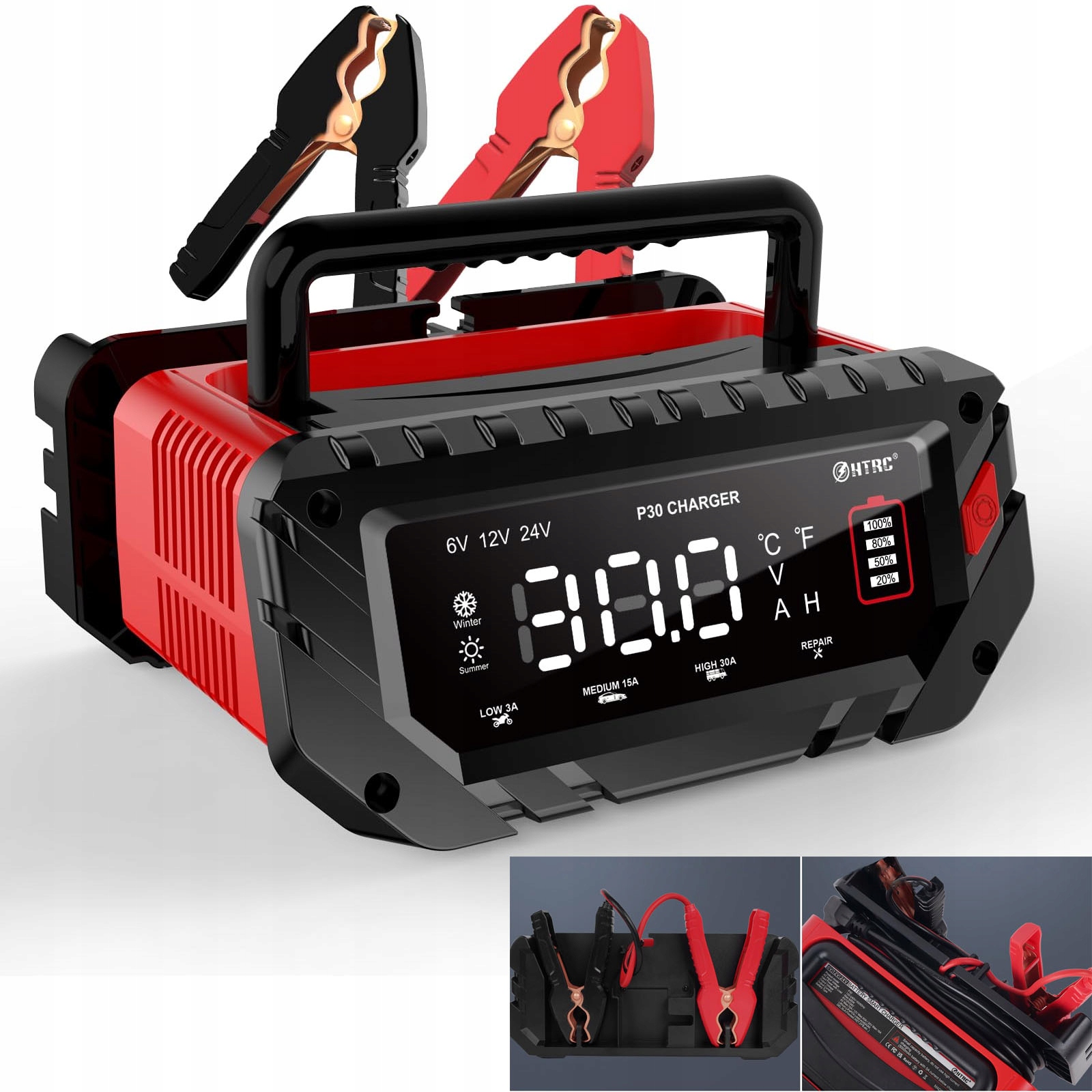 Nabíječka Pro Lithiové Akumulátory LIFEPO4 6V 12V 24V 30A
