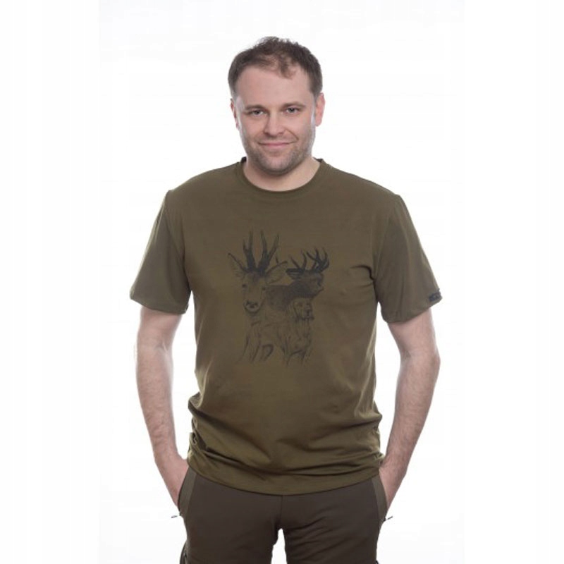 T-shirt koszulka Taurus Scenka Jeleń Byk Rogacz XL