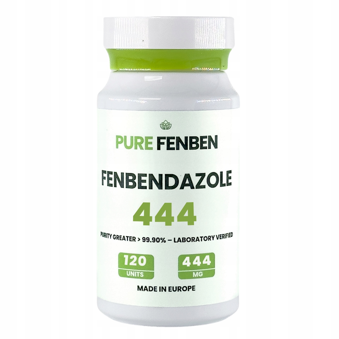 Fenbendazol 444mg, Czystość > 99,90%, 120 kapsułek, Czysty Fenben