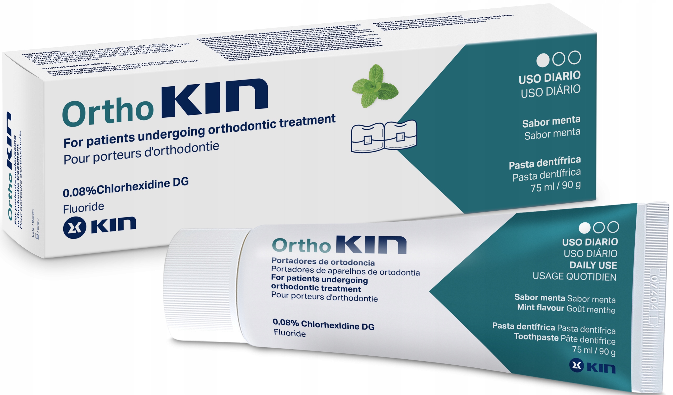 

Ortho Kin Ortodontyczna Pasta Do Zębów 75ml Mięta