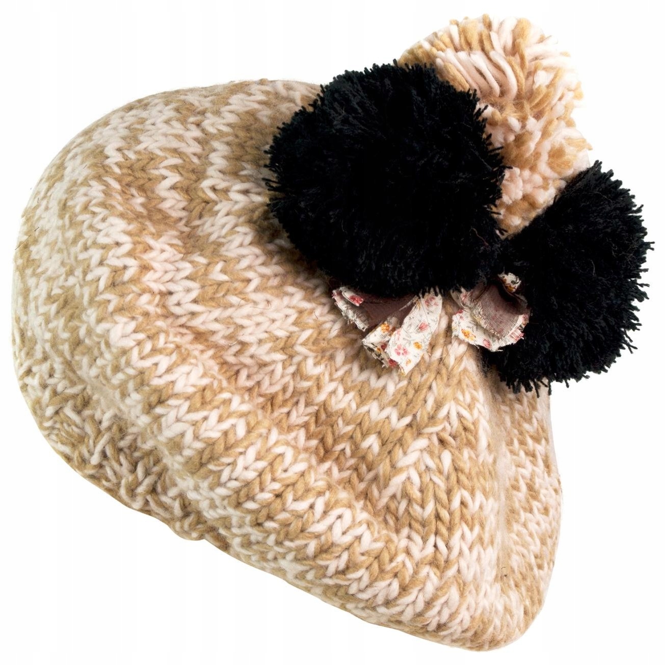 

Szaleo czapka-beret Trzy Pompony cz2705-1