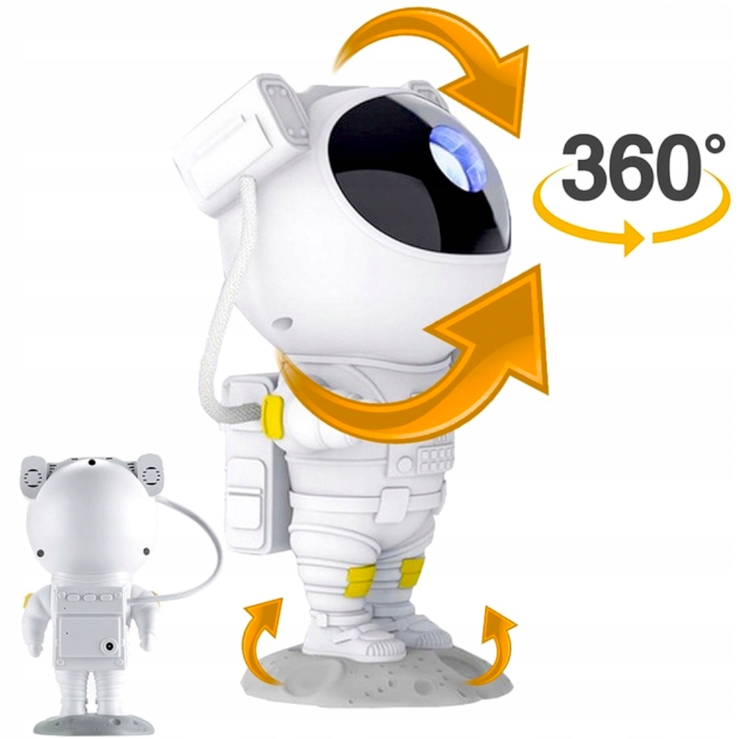 PROJEKTOR GWIAZD ASTRONAUTA LAMPKA NOCNA RZUTNIK DLA DZIECI LED LASER PILOT Marka inna marka