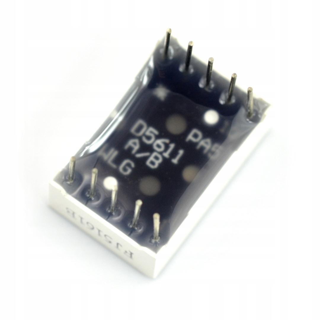 Wyświetlacz 8-segmentowy x1 - 14mm zielony Kod producenta 000672