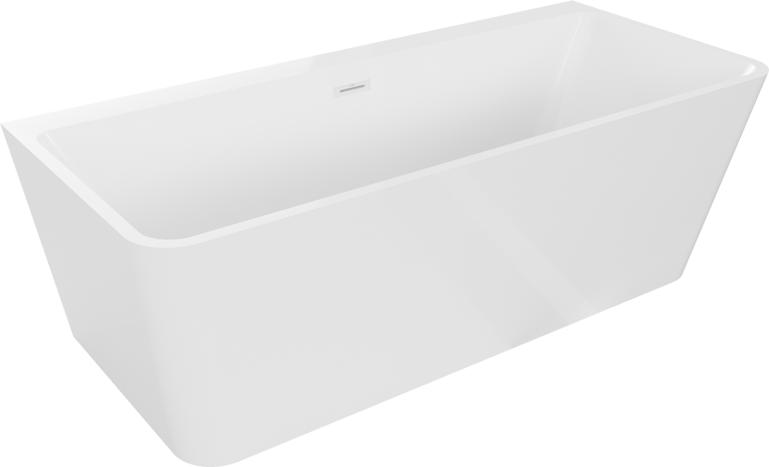 Mexen Volta volně stojící obdélníková vana 170x75 cm bílá s přepadem