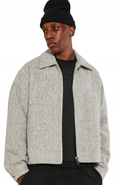 Shein Krátká Pánská Bunda S Klasickým Límcem 1AD