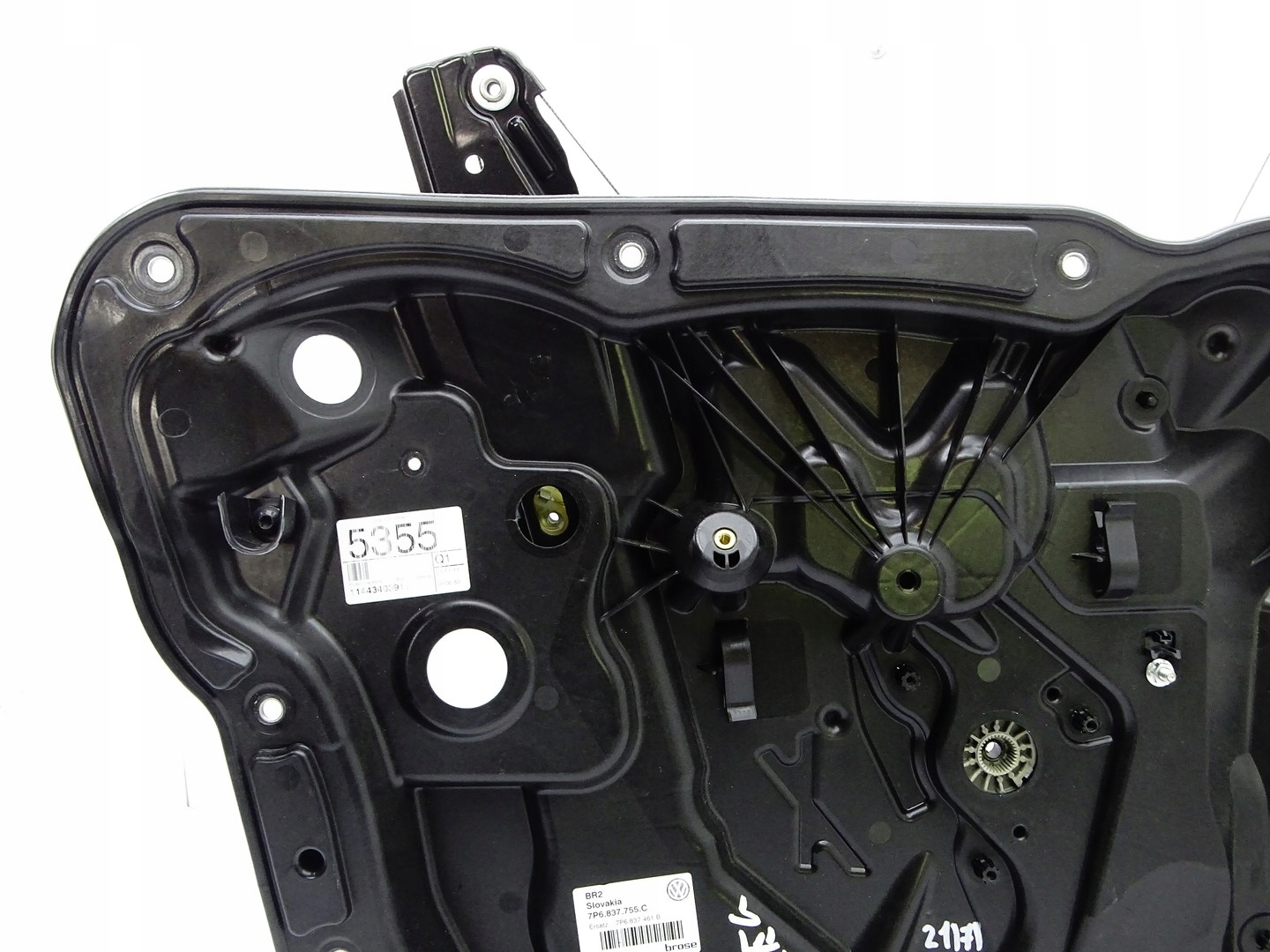 mechanism window regulator left front VW TOUAREG II 7P 7P6837755C