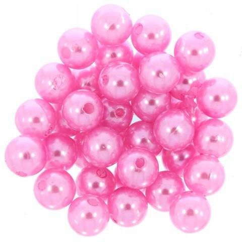 NextBeads Koule Korálky Perličky Akrylové Růžové 10mm 500g ~1000ks