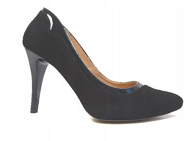 černé semišové klasické 9 Cm lodičky dámské Luca.C. 39