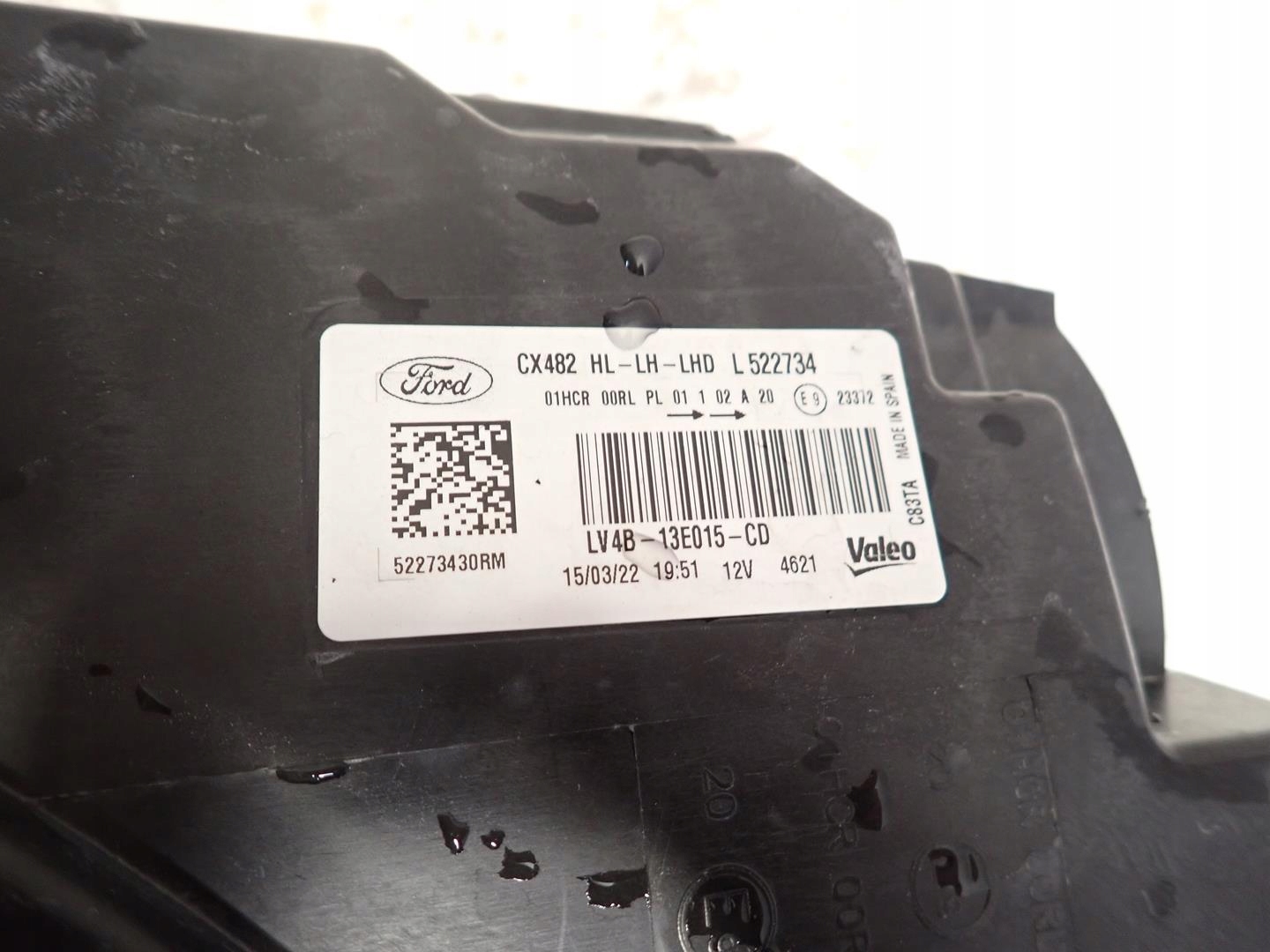 light front front left FORD KUGA MK3 LED 2019 LV4B-13E015-CD