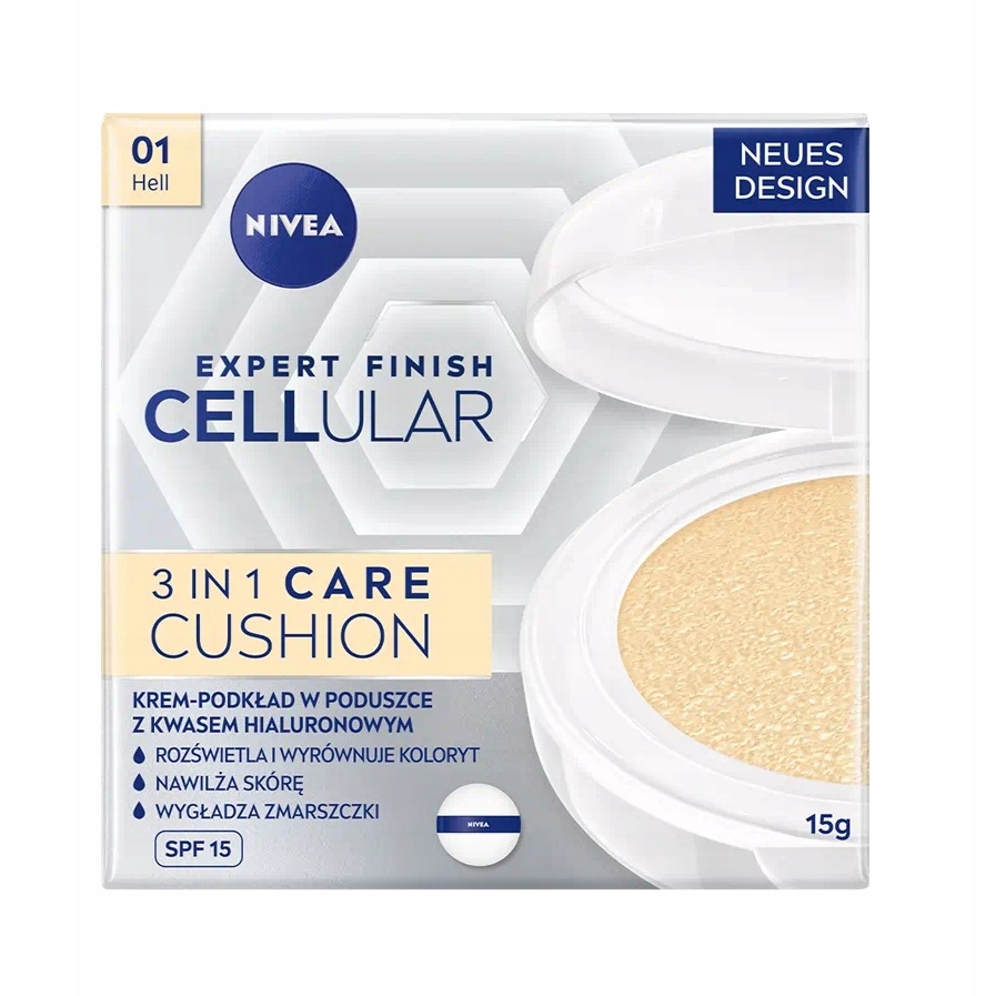 Nivea Expert Finish Cellular 3v1 Care Cushion krém-podkladová báze v polštáři SPF1
