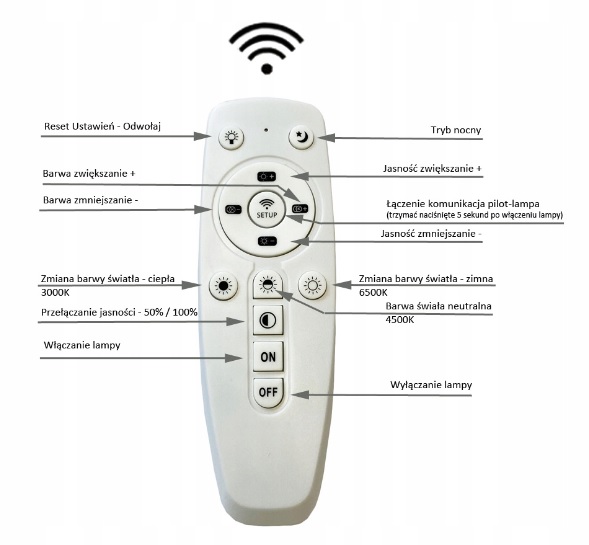 LAMPA LED SUFITOWA PLAFON ŻYRANDOL NATYNKOWY NOWOCZESNA LAMPA + PILOT Marka Amper