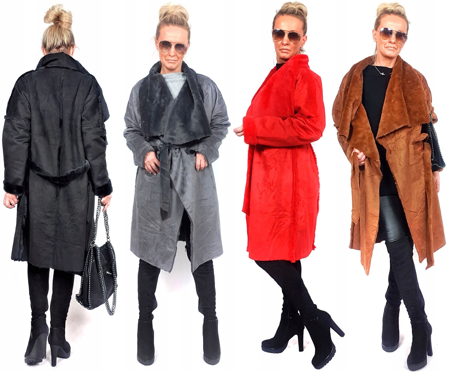 

Płaszczyk Futerko Eko Kożuch Zimowy Futro Luxury