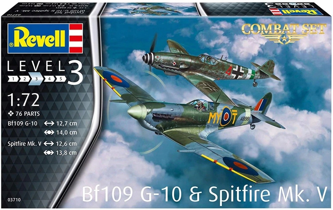 Model plastový BF109G-10 & Spitfire Mk.v
