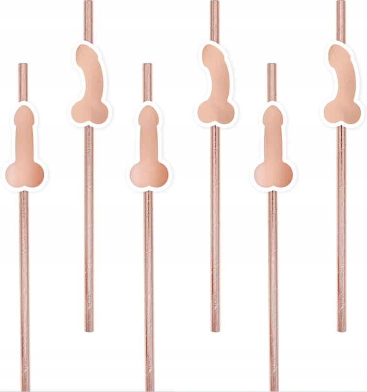 

Słomki Peniski Rose Gold Wieczór Panieński 8 Sztuk