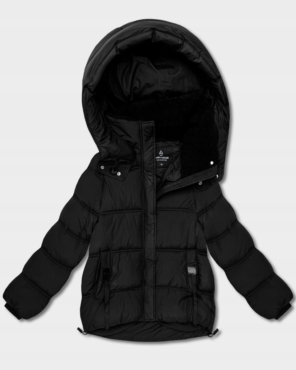 Bunda Puffer KK60713 Černá S (36)