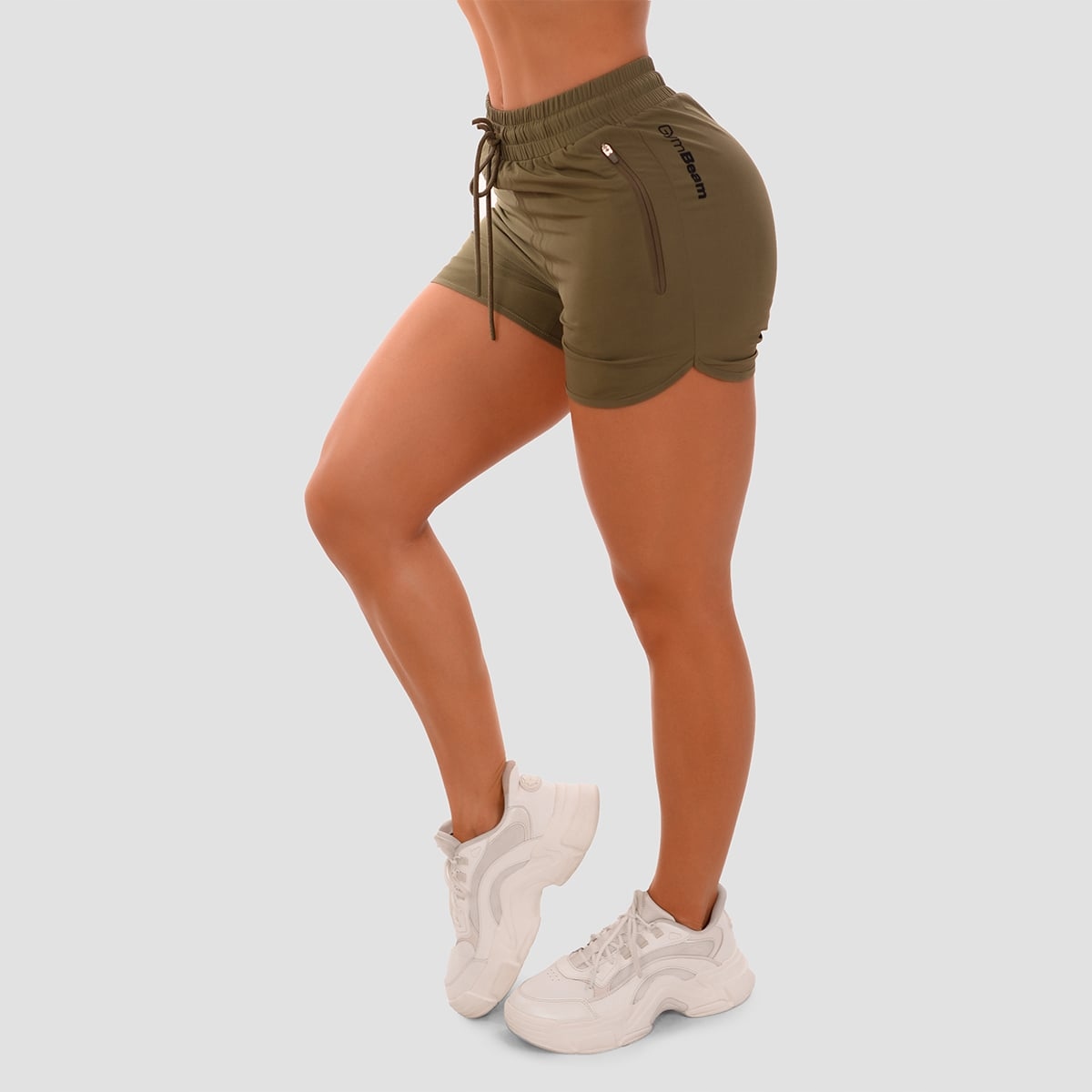 GymBeam Damskie Spodenki Trn Olive L