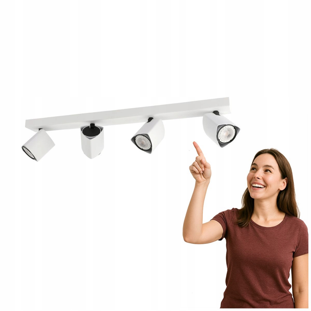 Reflektorová lampa Merusa 4xGU10 v moderním stylu do obývacího pokoje Italux