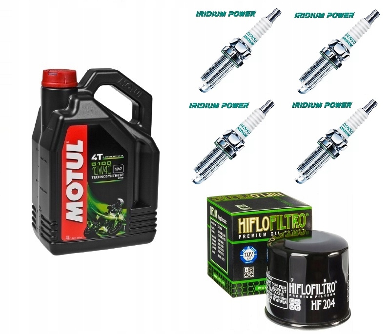 HONDA CBR 954 RR FIREBLADE MOTUL 4L +FILTR +ŚWIECE