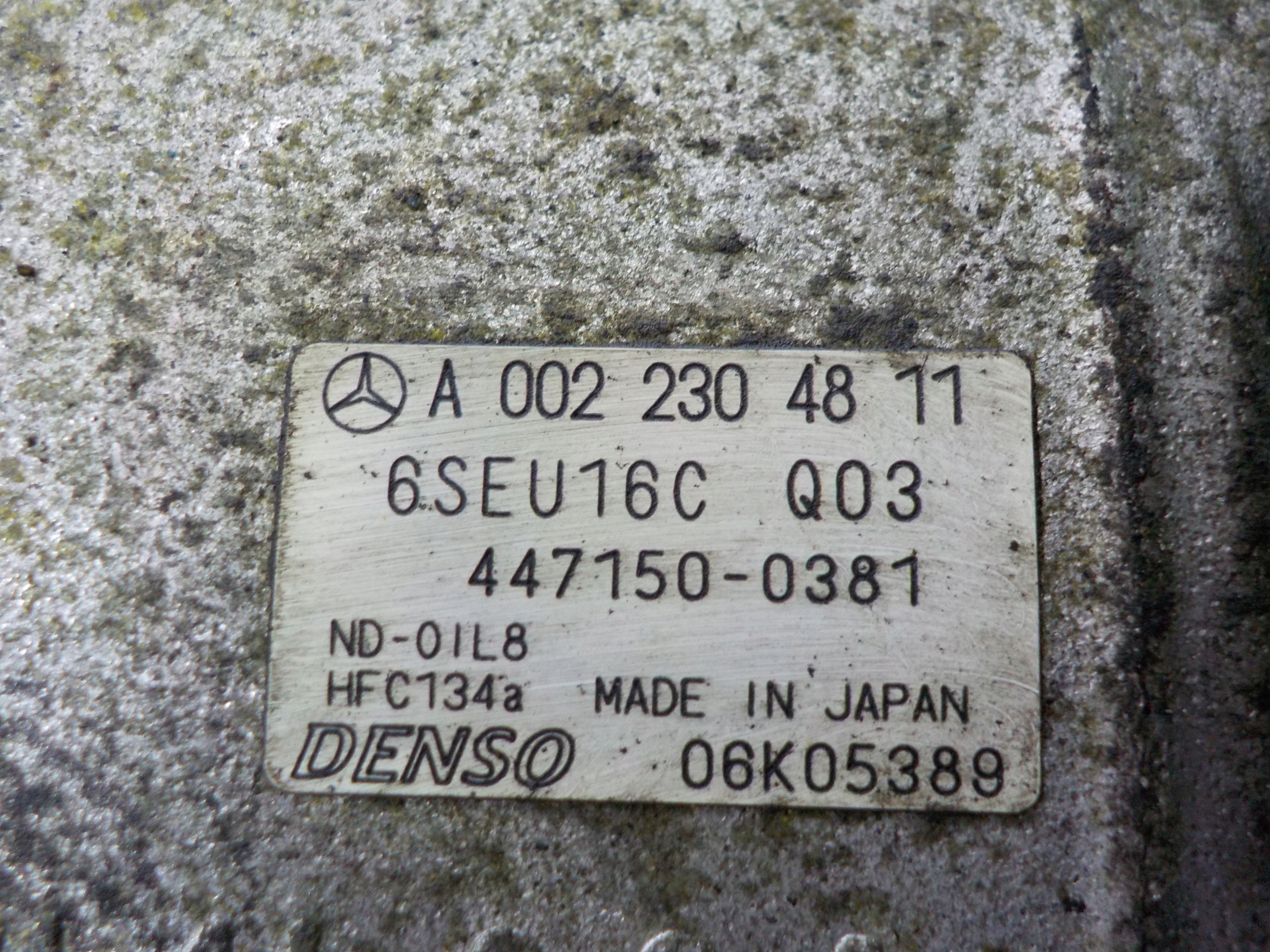 MERCEDES W245 air conditioning compressor A0022304811