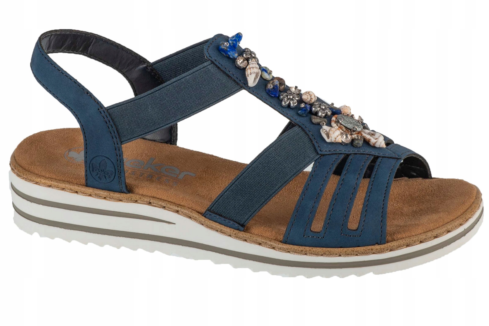 Rieker Sandals [41] Dámské sandály v modré barvě