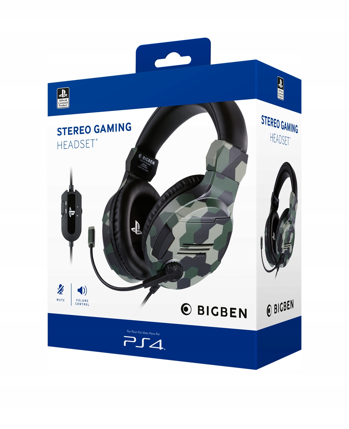 

BigBen Słuchawki do PS4 PS5 Sony Camo Zielone