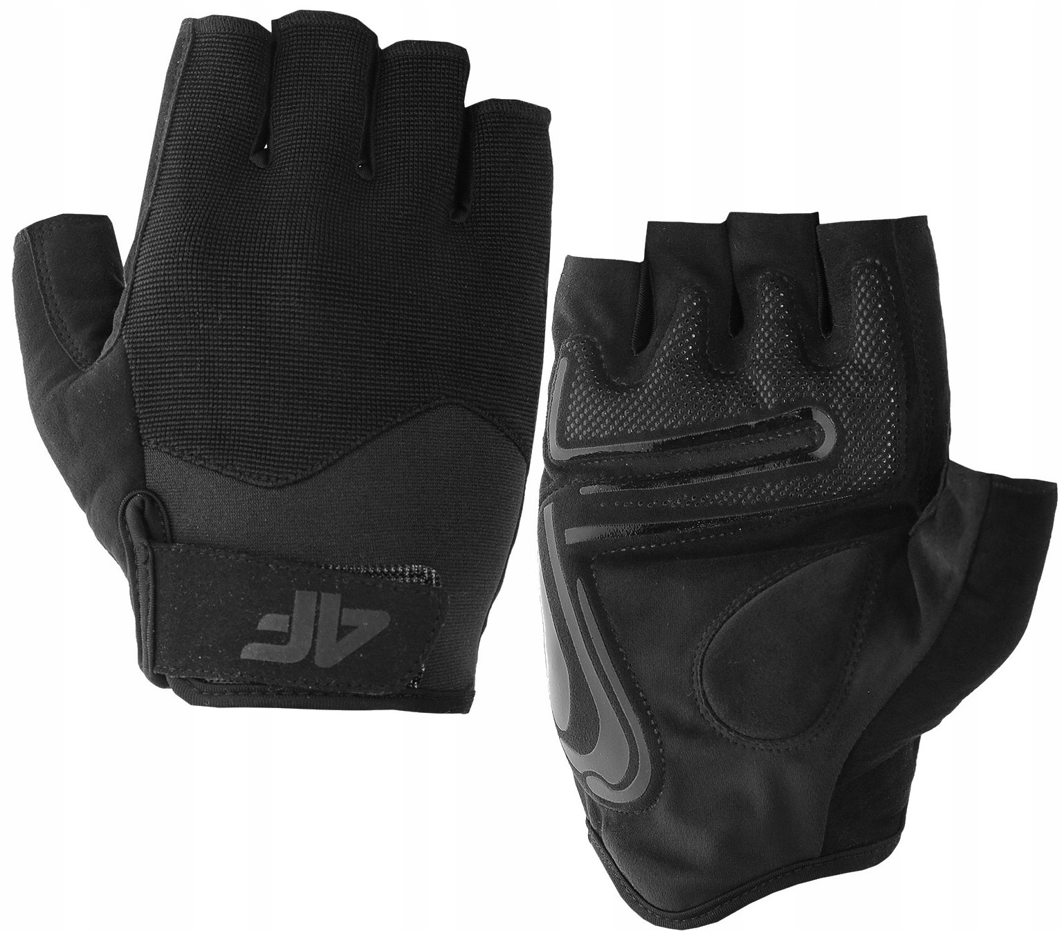 4F RĘKAWICZKI ROWEROWE Z ŻELOWYMI WKŁADKAMI UNISEKS CZARNE XL